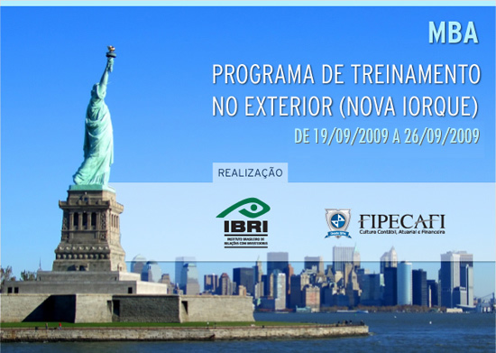 IBRI e FIPECAFI - MBA Programa de Treinamento no Exterior